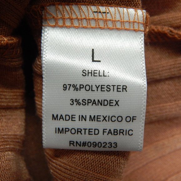 Kendall & Kylie Womens Body Con Mock Turtleneck Midi Sleeveless Dress Tan Size L - Picture 8 of 9